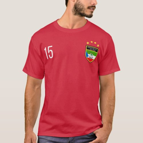 Equatorial Guinea Number 15 Sports Jersey Fifteen  T_Shirt