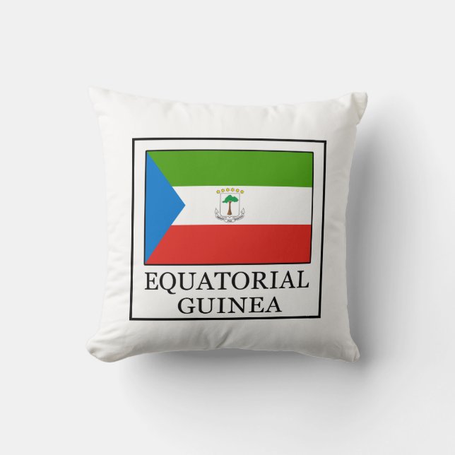 Equatorial Guinea Throw Pillow (Front)