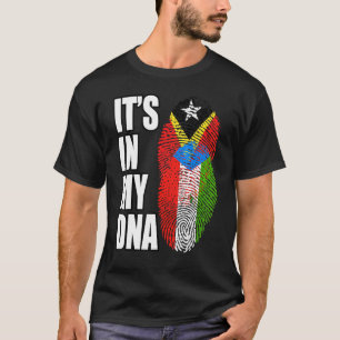 Equatorial Guinean And Timorese Mix DNA Flag Herit T-Shirt
