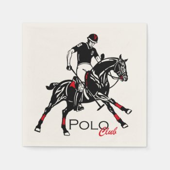 Equestria Polo Sport Club Napkins by insimalife at Zazzle