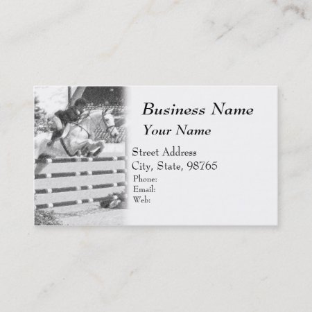 Equestrian Business Card - Hunter Jumper