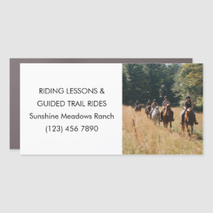 Equestrian Business Horse Riding Riding Instructor Car Magnet