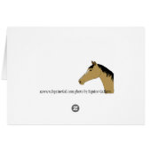 Equestrian Card (Back Horizontal)