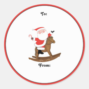 Equestrian Christmas Holiday Gift Tags