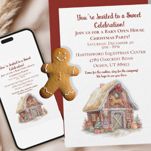 Equestrian Christmas Party Invitation