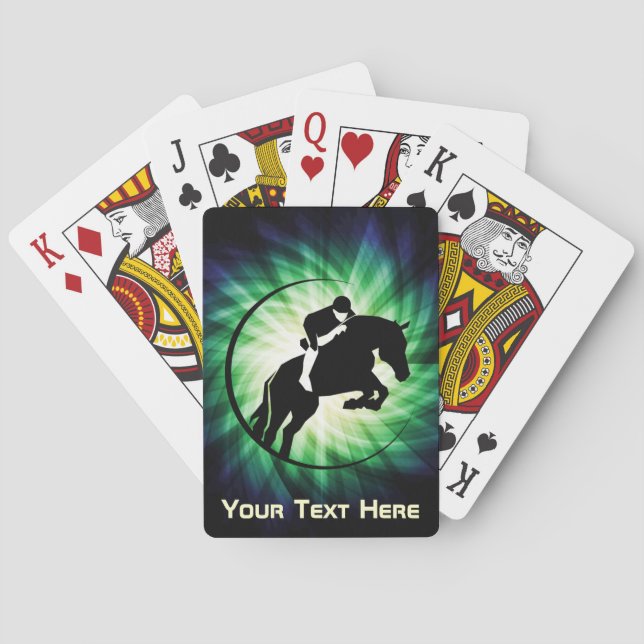 Equestrian; Cool Poker Cards (Back)