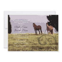 Equestrian Country Wedding Invitation