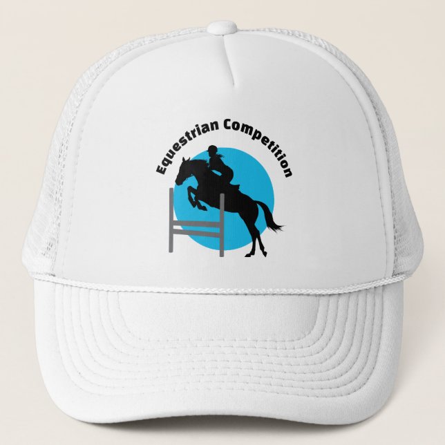Equestrian Design  Trucker Hat (Front)