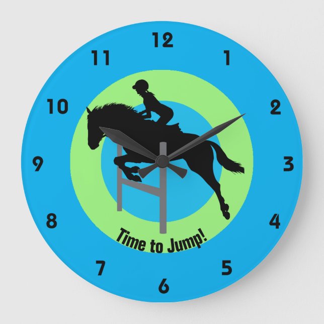 Equestrian Design Wall Clock (Front)