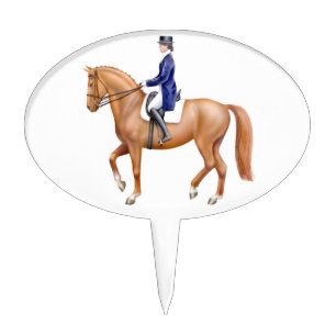 Equestrian Dressage Horse Cake Pick