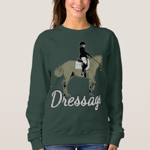Equestrian Dressage Vintage Illustration Sweatshirt