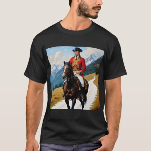 Equestrian Elegance An Oil_Infused Journey T_Shirt