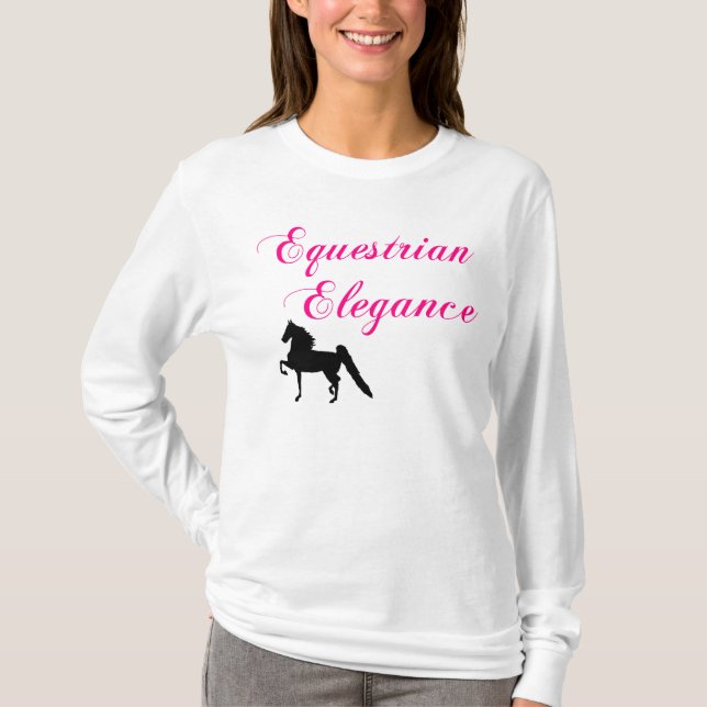 Equestrian Elegance Ladies Shirt (Front)