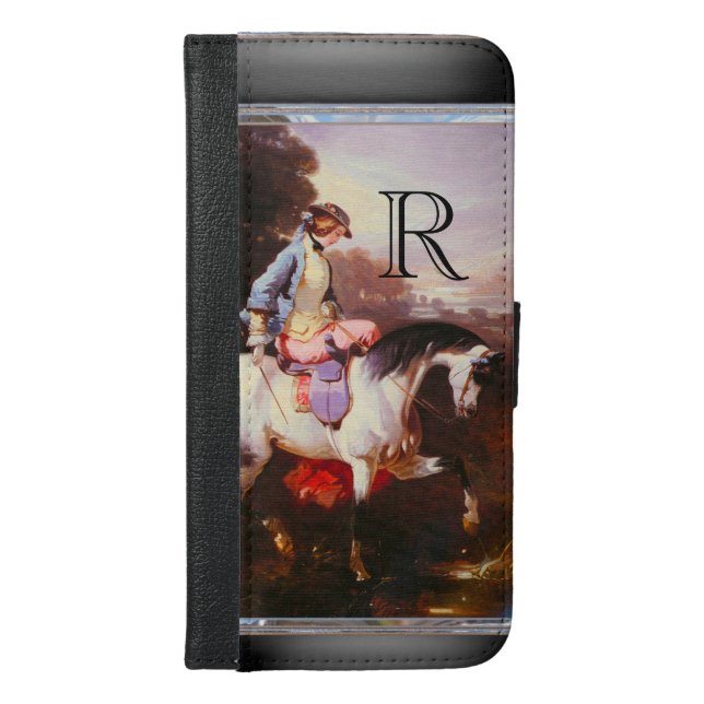 Equestrian Elsa 6/6s Monogram iPhone Wallet Case (Front)