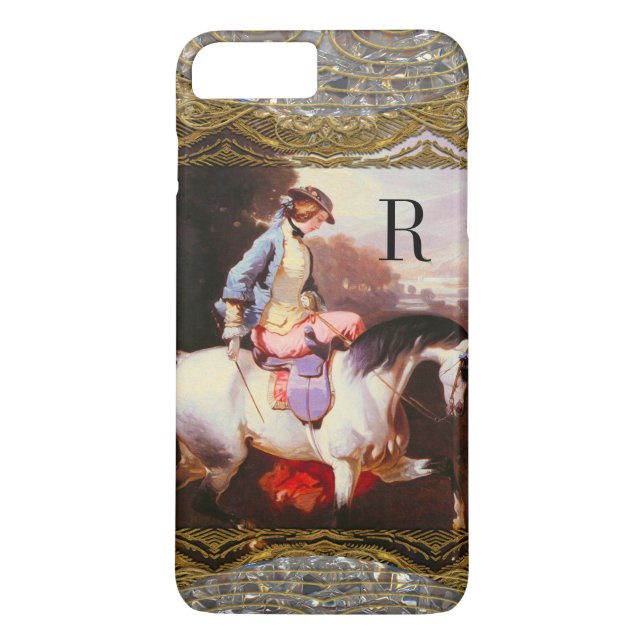 Equestrian Elsa  VII Monogram Case-Mate iPhone Case (Back)