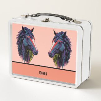Equestrian Enthusiast Colorful Graffiti Horse 