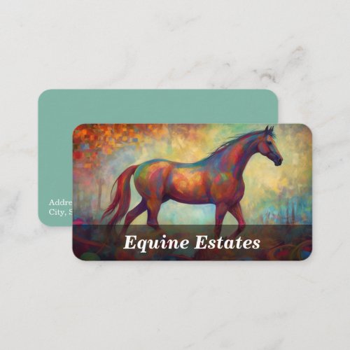 Equestrian  Equine  Horse Business Card