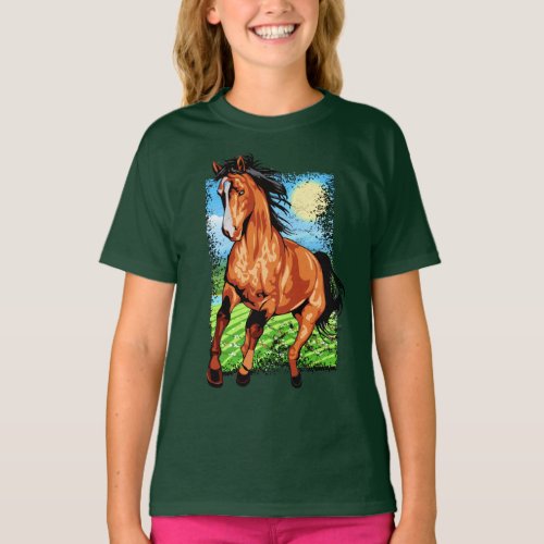 Equestrian _ Farm Stallion Horse _ Horse riding T_Shirt