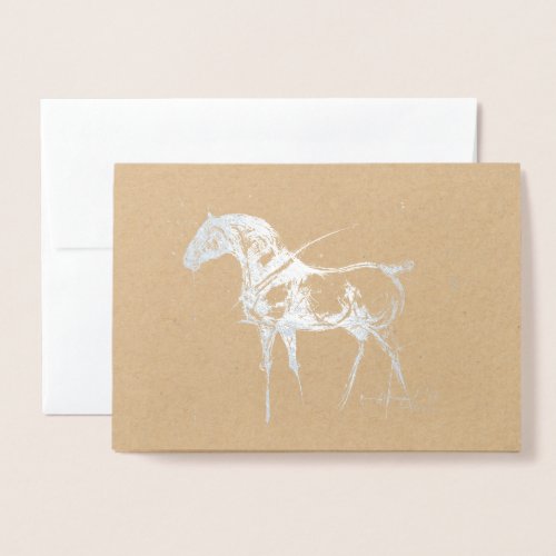 Equestrian Foil Card
