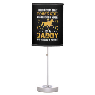 Equestrian Gift Behind Every Great Horse Girl Table Lamp