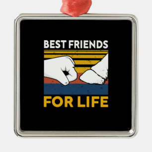 Equestrian Gift Best Friends For Life Metal Ornament
