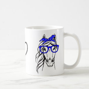 Equestrian Gift Horseback Riding Bandana Horse Coffee Mug