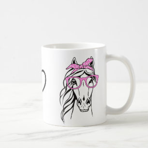 Equestrian Gift Horseback Riding Bandana Horse  Coffee Mug