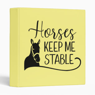 Equestrian Gift Horseback Riding Western  Horse 3 Ring Binder