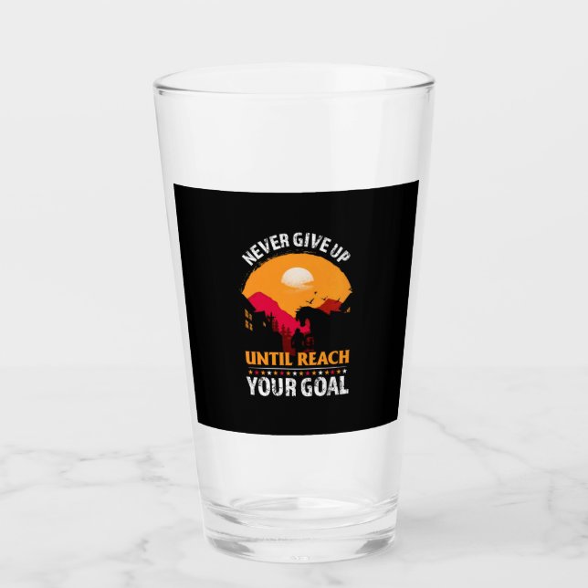 Equestrian Gift | Never Give Up Until Reach Glass (Front)