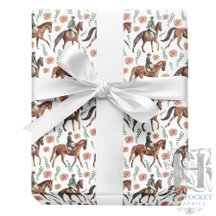 Equestrian Gift Wrapping Paper