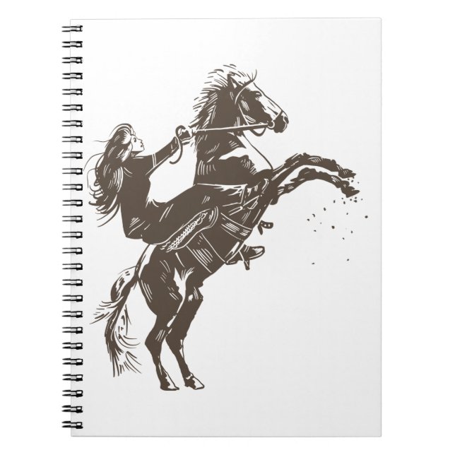 Equestrian Girl - Riding Horse Notebook (Front)