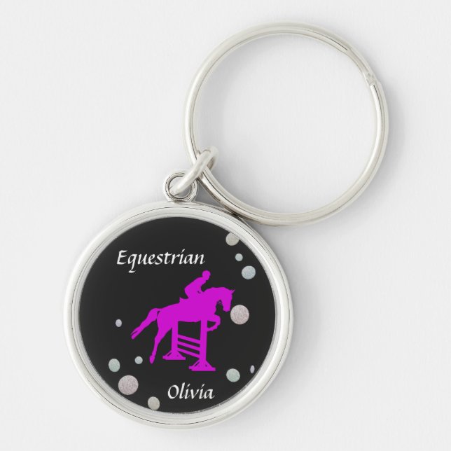 Equestrian Girls Keychain (Front)