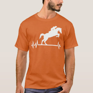 Equestrian Heartbeat Horses Pulse Rider T-Shirt