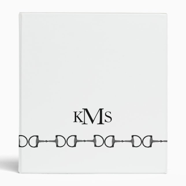 Equestrian Horse Bits Binder (Front)