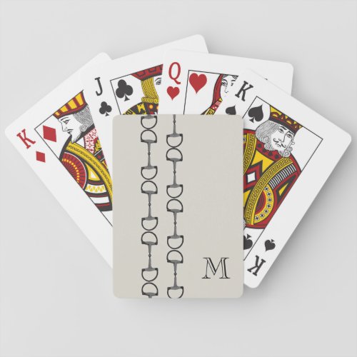Equestrian Horse Bits Poker Cards
