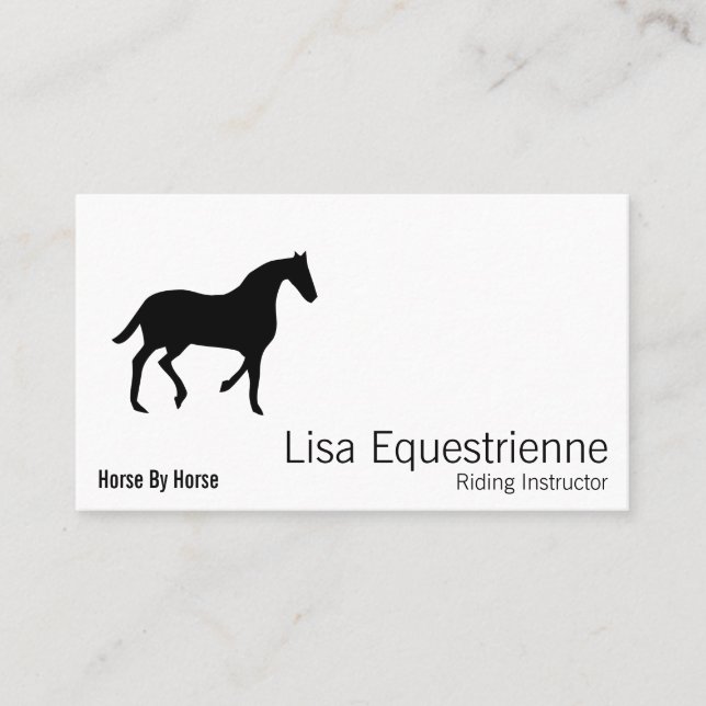 Equestrian Horse Business Card (Front)