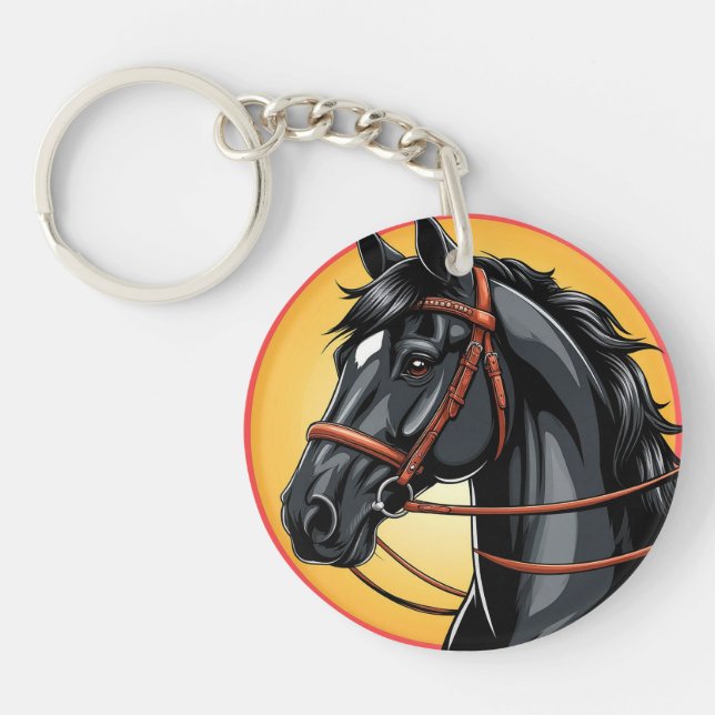 🐴 Equestrian Horse Gift For Daily Carry 🐴 Keychain (Front)