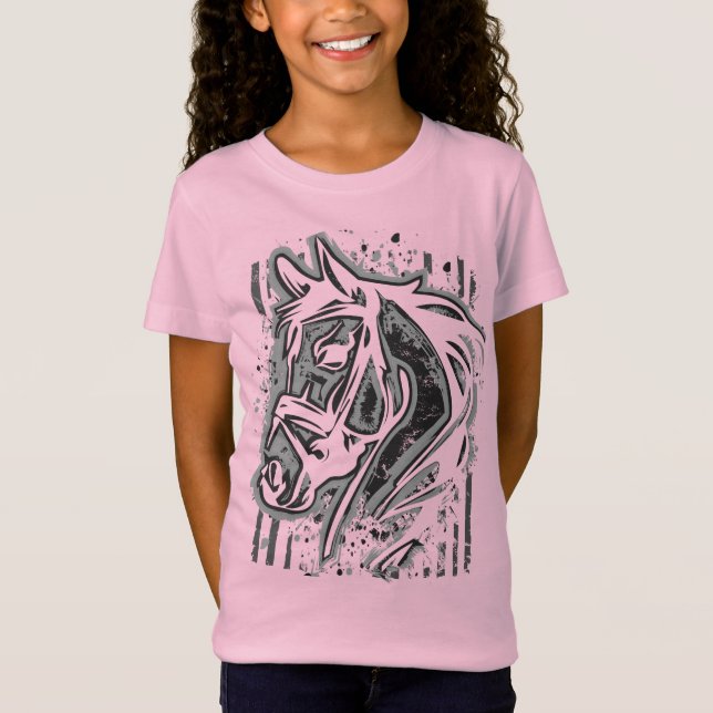 Equestrian - Horse Head - Horseback riding T-Shirt (Front)