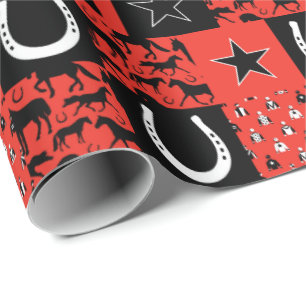 Equestrian Horse Lover Horses Patterned Wrapping Paper