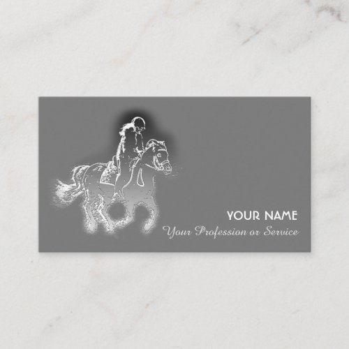 Equestrian horse lovers and riding enthusiasts business card