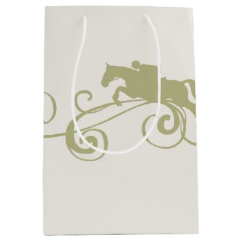 Equestrian Horse Pattern Medium Gift Bag by TheBrideShop at Zazzle