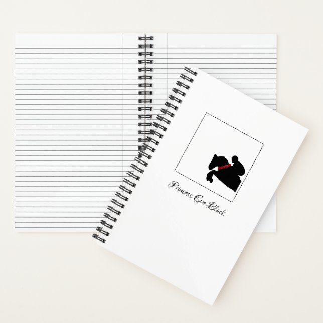 Equestrian Horse Show Rider Jumper Red Roses Notebook (Inside)
