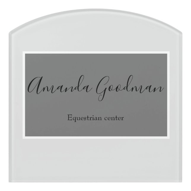 Equestrian horse stable tack trailer customize door sign (Contour Front)
