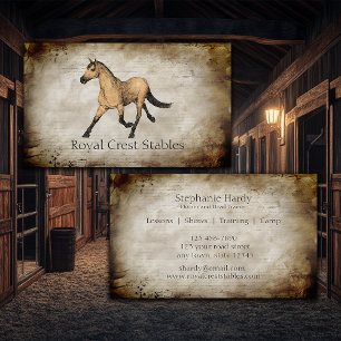Equestrian Horse Stables Business Card