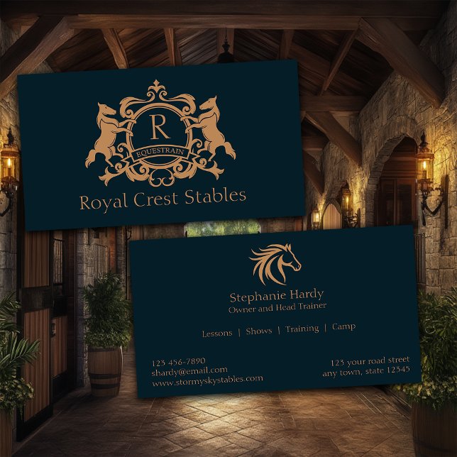Equestrian Horse Stables Business Card (Creator Uploaded)