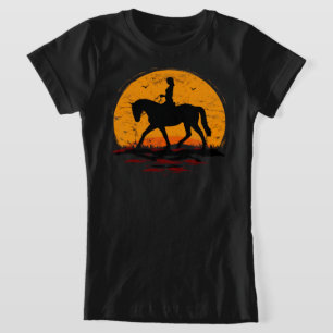 Equestrian - Horse Sunset - Horse riding T-Shirt
