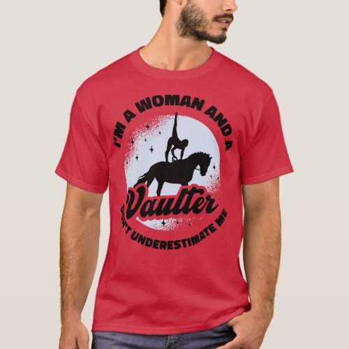 Equestrian Horse Vaulting Vaulter Horseback Riding T_Shirt