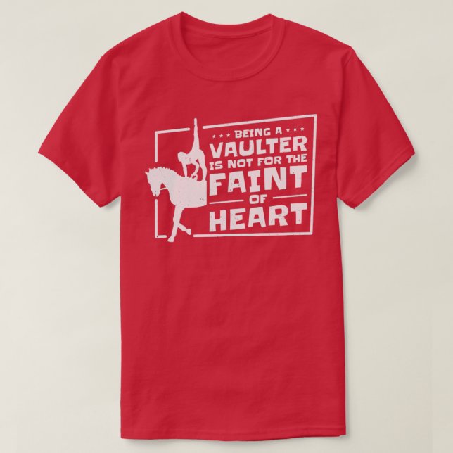 Equestrian Horse Vaulting Vaulter Horseback Riding T-Shirt (Design Front)