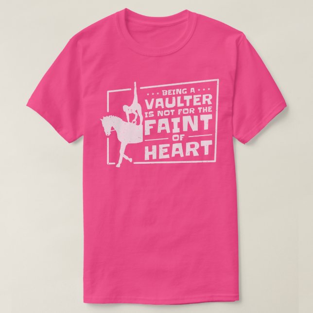 Equestrian Horse Vaulting Vaulter Horseback Riding T-Shirt (Design Front)