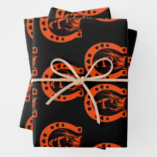 Equestrian Horseback Gift Wrapping Paper Sheets